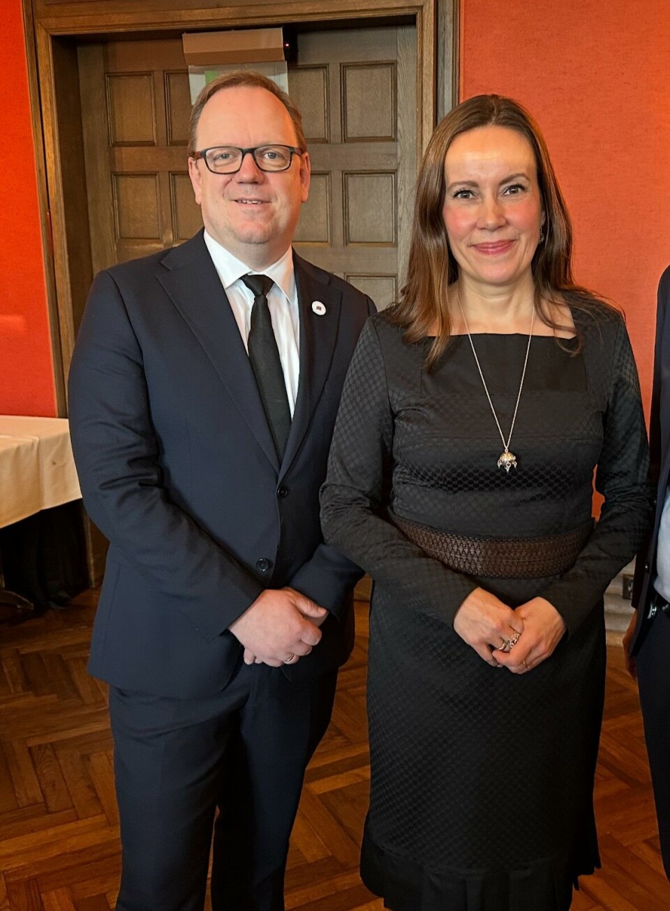 Sjøfartsdirektør Alf Tore Sørheim og fiskeri- og havminister Marianne Sivertsen Næss.