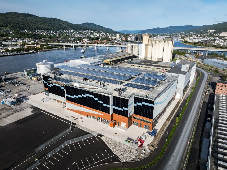 Møllers nye logistikksenter på Drammen havn.