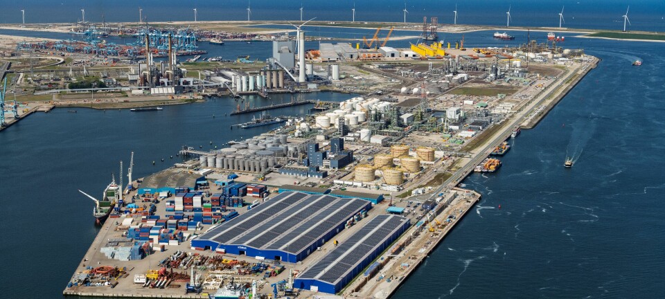 Liten nedgang over Rotterdam havn