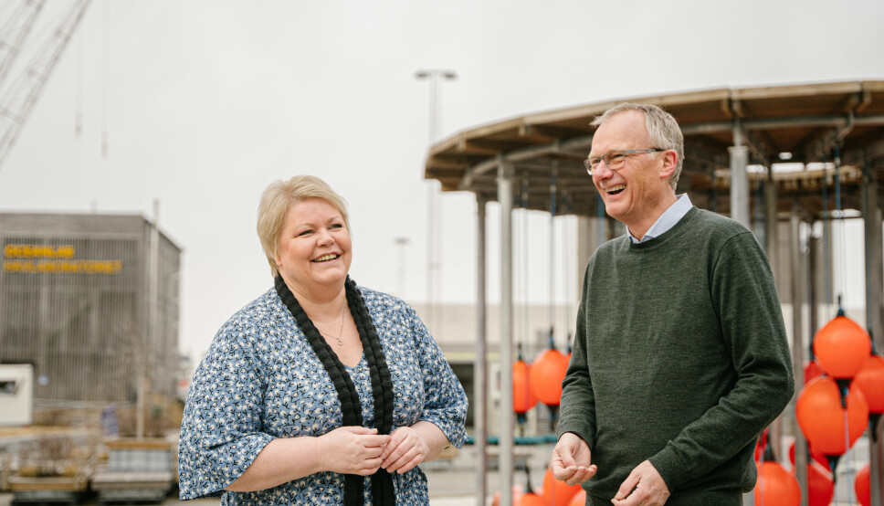 Marthe Scharning Lund, havnestyreleder i Oslo Havn, og Kjell Kalland, administrerende direktør i datterselskapet Hav Eiendom gleder seg over at datterselskapet nå kan planlegge byutvikling på Filipstad.