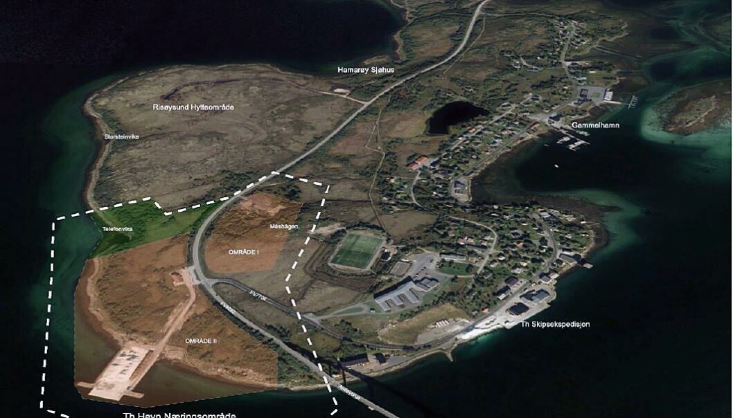 Bildet over viser området hvor det er planlagt næringsområdet. Bildet over viser området hvor det er planlagt næringsområdet.