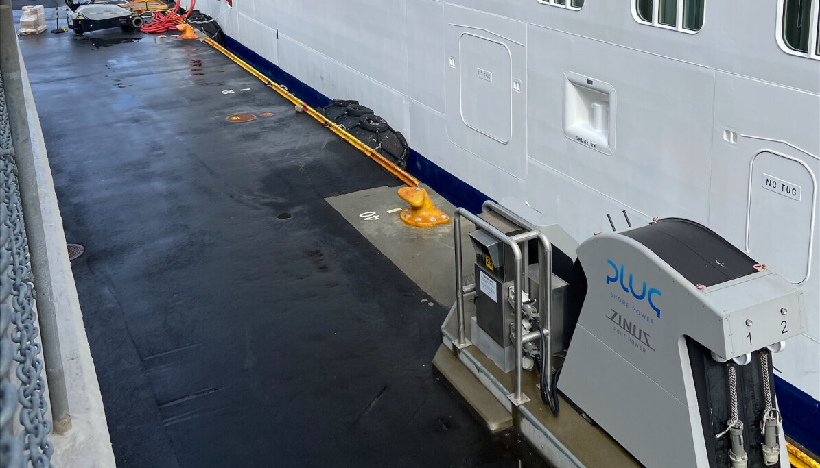 Viking Cruises lå til kai i Bergen med to skip på landstrøm samtidig. Viking Cruises lå til kai i Bergen med to skip på landstrøm samtidig.