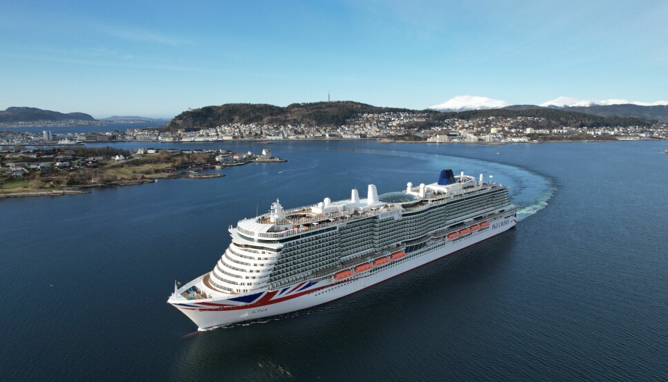 Cruiseskip i Ålesund.