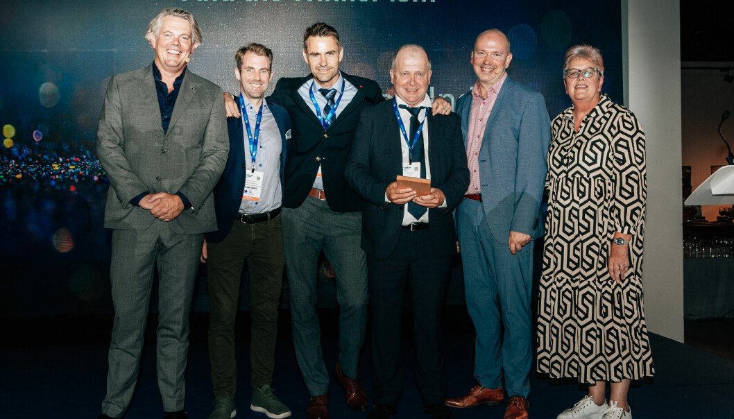 Lykkelige prisvinnere under Seatrade Cruise Award. EPI fikk prisen for Sustainability Initiative of the Year.