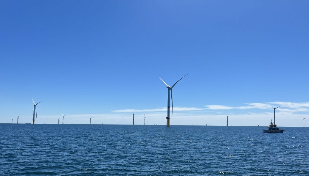 Norge har en ambisjon om å bygge ut for 30 gigawatt havvind innen 2040. Her fra vindparken til Deep Wind Offshores partner EDF Renewables i St Nazaire i Frankrike.