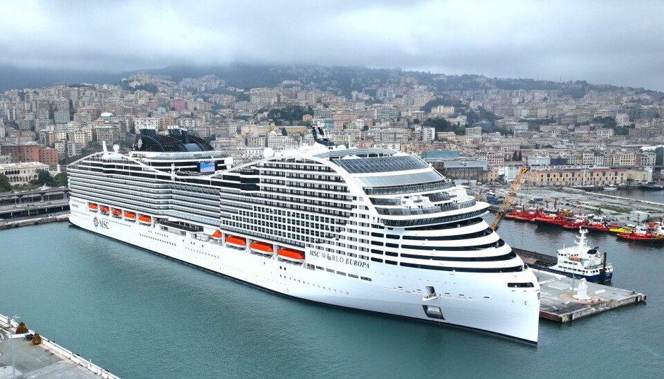 MSC Cruises første skip på LNG.