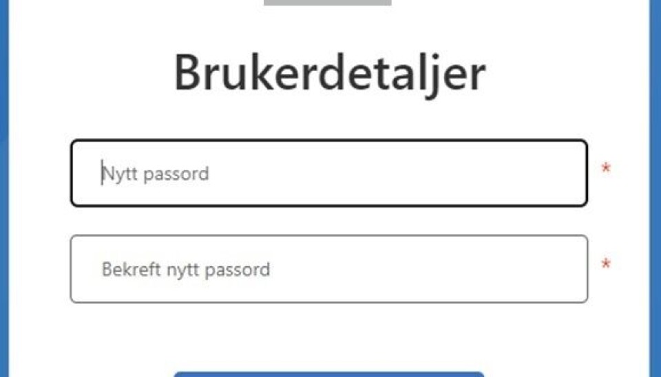 Teknisk tilpassing på nettsiden