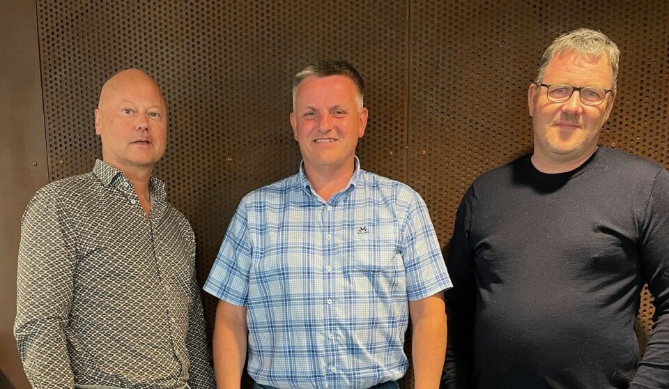 Styret i Kysthavnalliansen (fra venstre) Knut Mostad, Asle Andersen og Knut Thomas Kusslid.